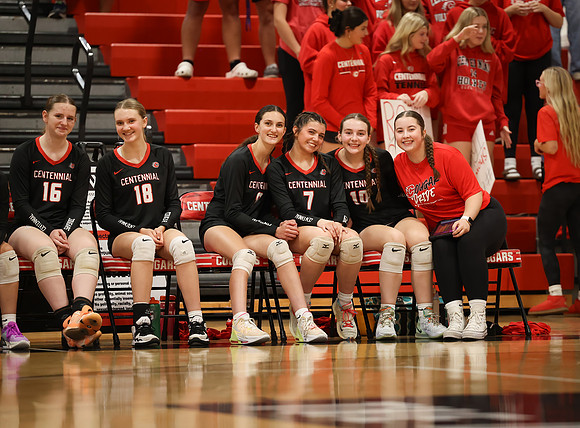 Centennial vs Blaine Girls Varsity Volleyball 35