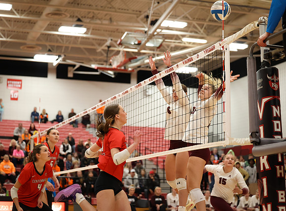 Centennial vs Anoka Girls Varsity Volleyball 77