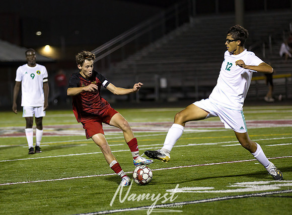 Centennial vs Park Center Boys Varsity Soccer 042
