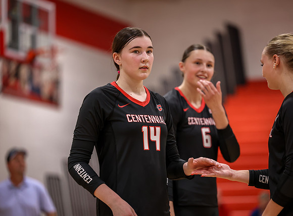 Centennial vs Mounds View Girls Varsity Volleyball 30