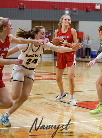 Centennial vs Andover Girls Varsity Basketball 099