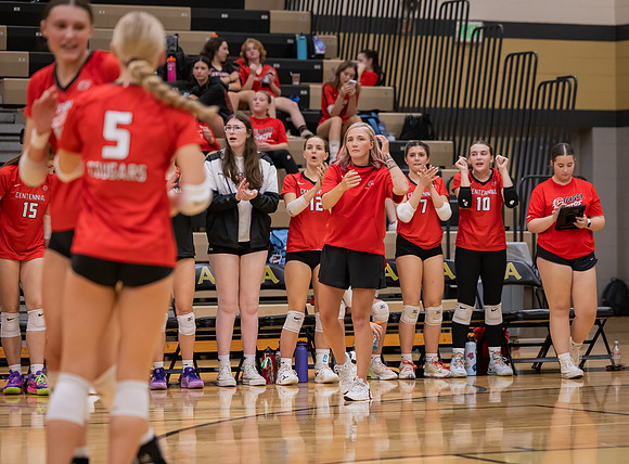 Centennial vs Andover Girls Varsity Volleyball 41