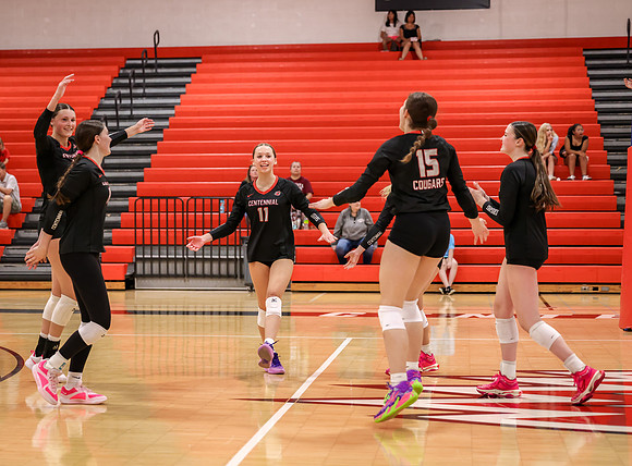 Centennial vs Mounds View Girls Varsity Volleyball 202