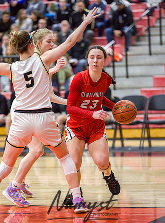 Centennial vs Andover Girls Varsity Basketball 093