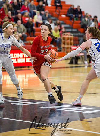 Centennial vs Cambridge-Isanti Girls Varsity Basketball 048