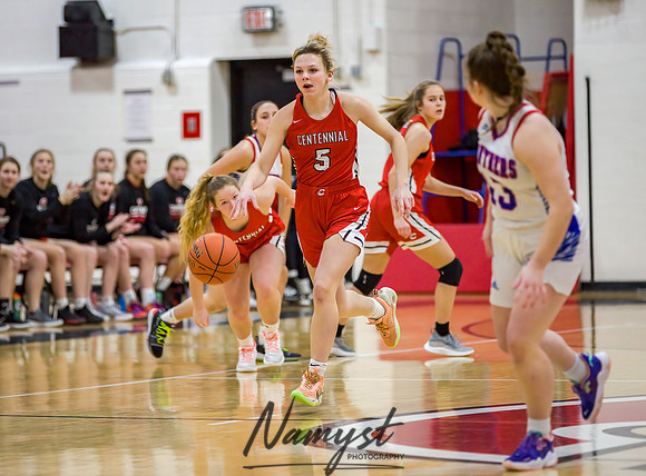Centennial vs Spring Lake Park Girls Varsity Basketball 022