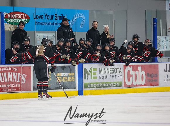 Centennial vs Roger Girls Varsity Hockey 48