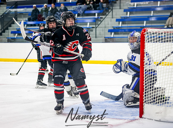 Centennial vs Roger Girls Varsity Hockey 91