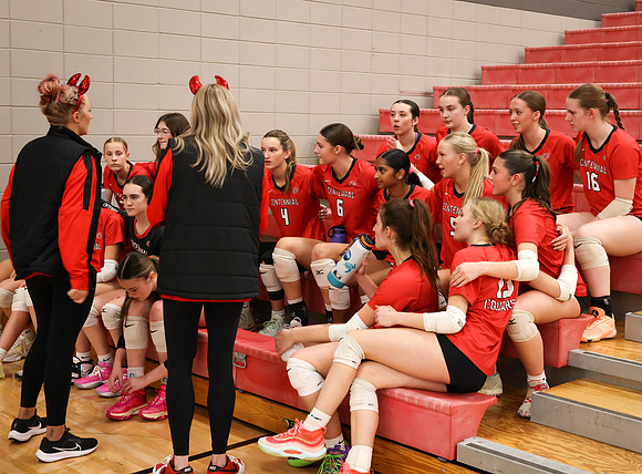 Centennial vs Anoka Girls Varsity Volleyball 21