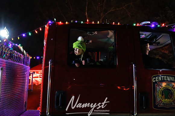 Centennial Fire Santa's Fire Engine Parade 34