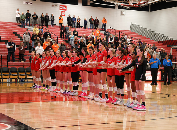 Centennial vs Anoka Girls Varsity Volleyball 32