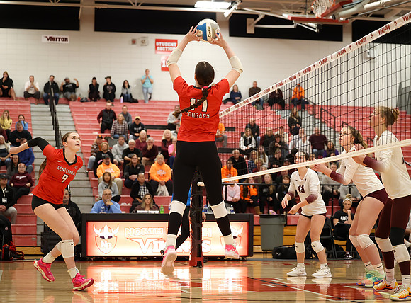 Centennial vs Anoka Girls Varsity Volleyball 97