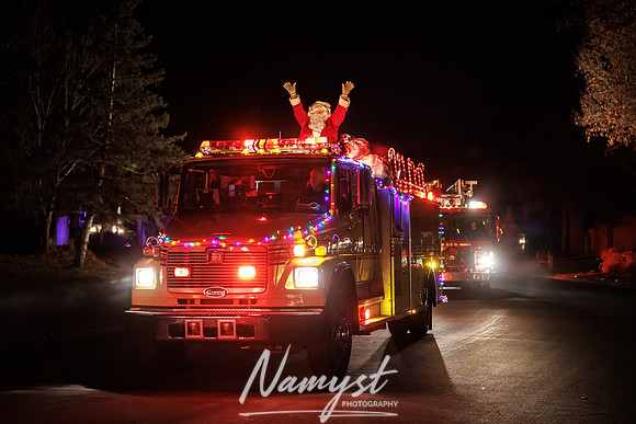 Centennial Fire Santa's Fire Engine Parade CP 8