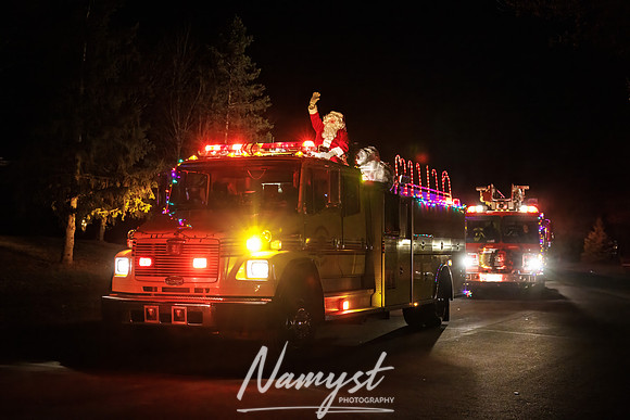Centennial Fire Santa's Fire Engine Parade CP 10