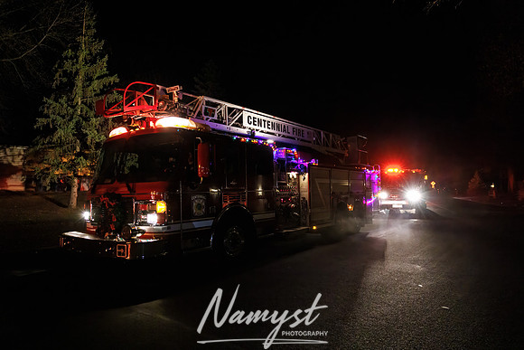 Centennial Fire Santa's Fire Engine Parade CP 12