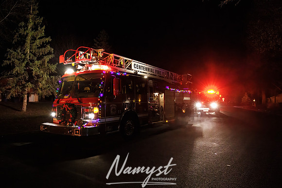 Centennial Fire Santa's Fire Engine Parade CP 11
