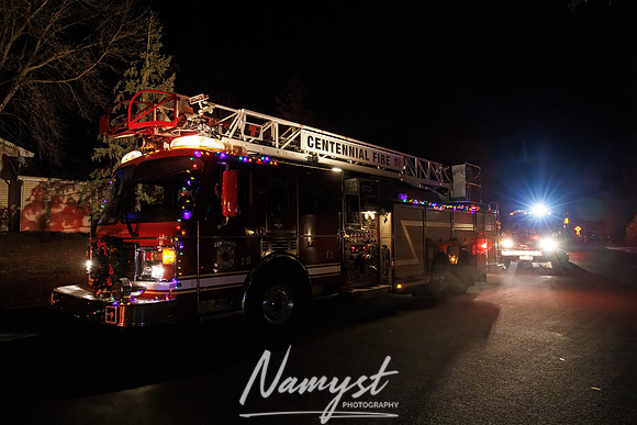 Centennial Fire Santa's Fire Engine Parade CP 13