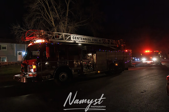 Centennial Fire Santa's Fire Engine Parade CP 18