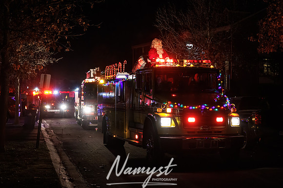 Centennial Fire Santa's Fire Engine Parade CP 25