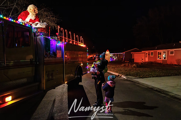 Centennial Fire Santa's Fire Engine Parade CP 35