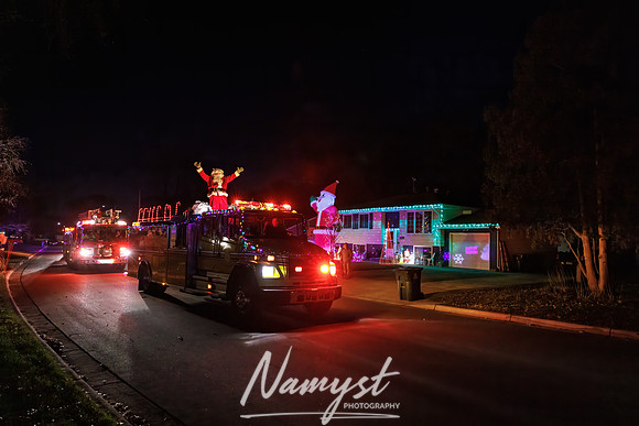 Centennial Fire Santa's Fire Engine Parade CP 45