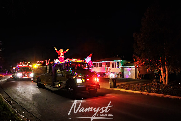 Centennial Fire Santa's Fire Engine Parade CP 46
