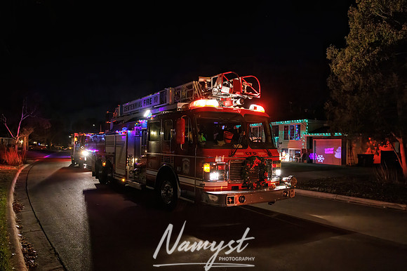 Centennial Fire Santa's Fire Engine Parade CP 47