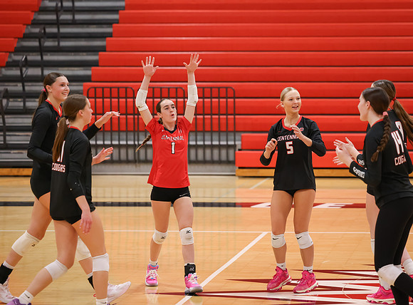 Centennial vs Hopkins Girls Varsity Volleyball 129