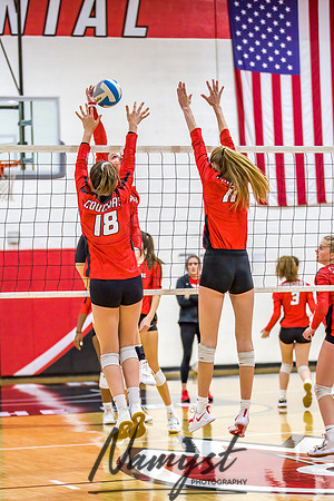 Centennial vs Cambridge Isanti Girls Varsity Volleyball 010