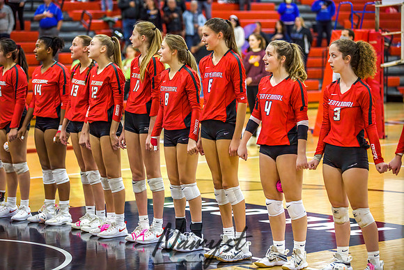 Centennial vs Cambridge Isanti Girls Varsity Volleyball 018