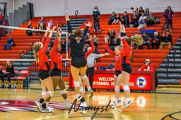 Centennial vs Cambridge Isanti Girls Varsity Volleyball 026
