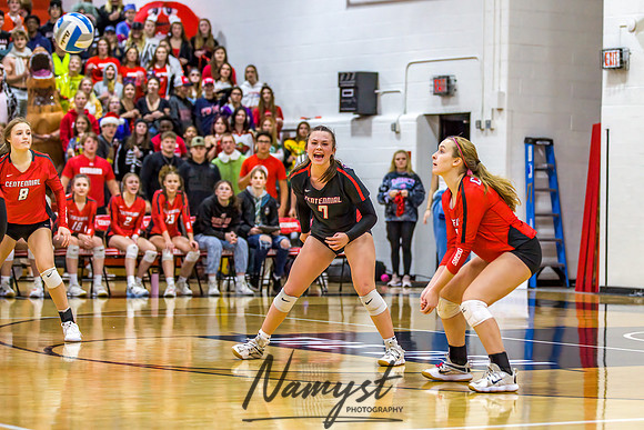 Centennial vs Cambridge Isanti Girls Varsity Volleyball 041