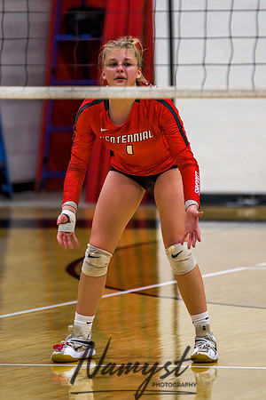 Centennial vs Cambridge Isanti Girls Varsity Volleyball 069
