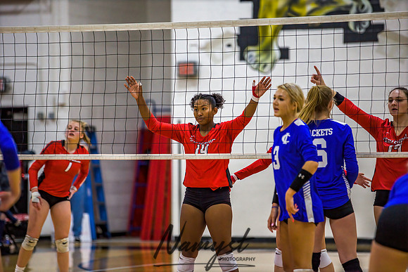 Centennial vs Cambridge Isanti Girls Varsity Volleyball 068