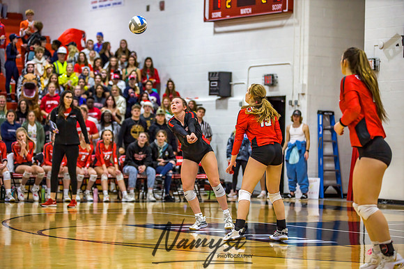 Centennial vs Cambridge Isanti Girls Varsity Volleyball 093