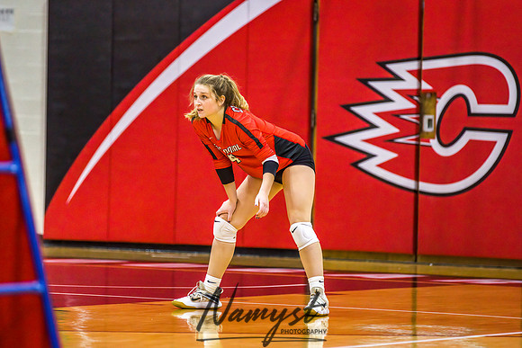 Centennial vs Cambridge Isanti Girls Varsity Volleyball 099