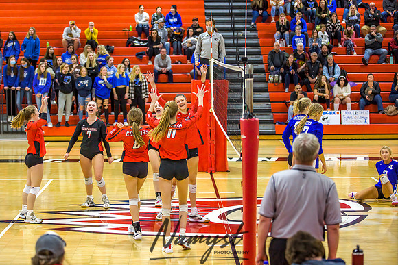 Centennial vs Cambridge Isanti Girls Varsity Volleyball 105