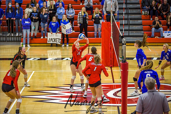 Centennial vs Cambridge Isanti Girls Varsity Volleyball 134