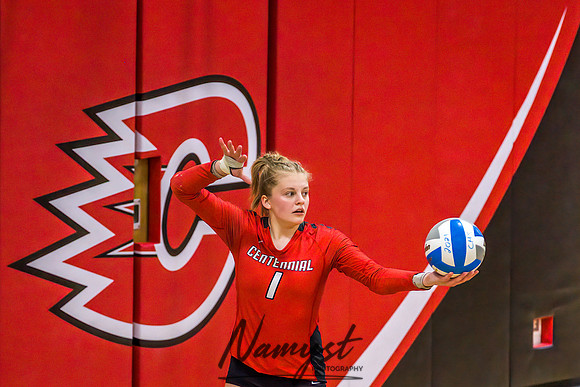 Centennial vs Cambridge Isanti Girls Varsity Volleyball 153