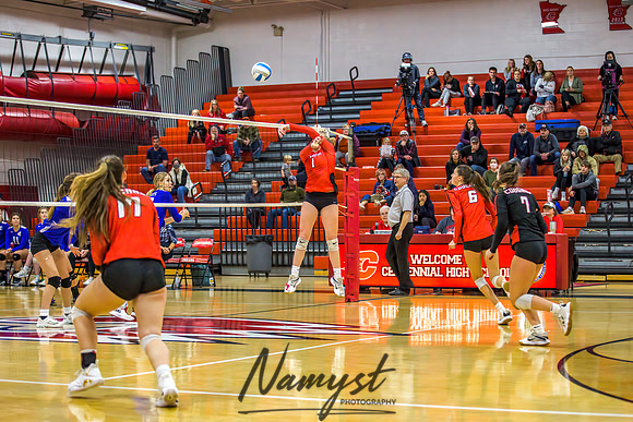 Centennial vs Cambridge Isanti Girls Varsity Volleyball 180