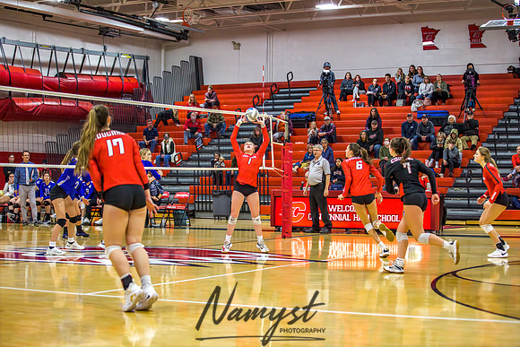Centennial vs Cambridge Isanti Girls Varsity Volleyball 183