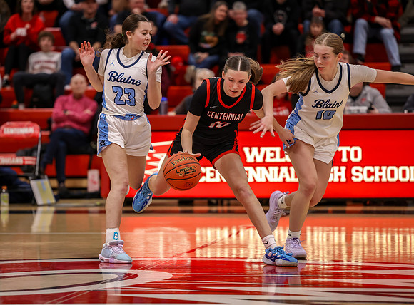 Centennial vs Blaine Girls Varsity Basketball 308