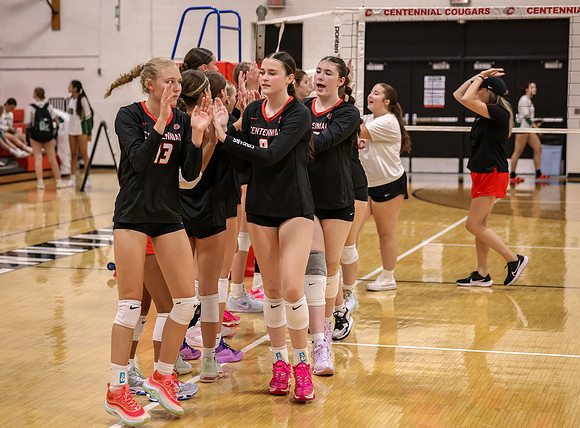 Centennial vs Mounds View Girls Varsity Volleyball 234