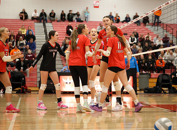 Centennial vs Anoka Girls Varsity Volleyball 78