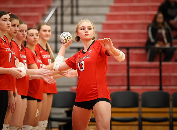 Centennial vs Anoka Girls Varsity Volleyball 47