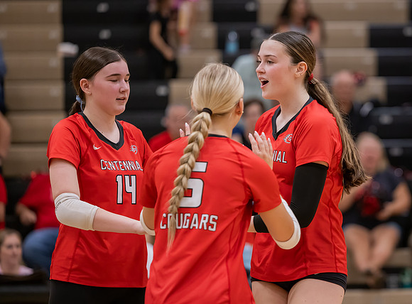 Centennial vs Andover Girls Varsity Volleyball 60