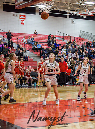 Centennial vs Andover Girls Varsity Basketball 174