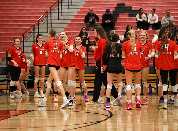 Centennial vs Anoka Girls Varsity Volleyball 287