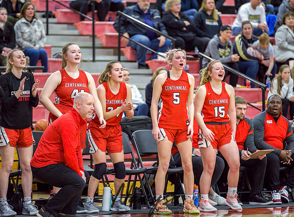 Centennial vs Andover Girls Varsity Basketball 136