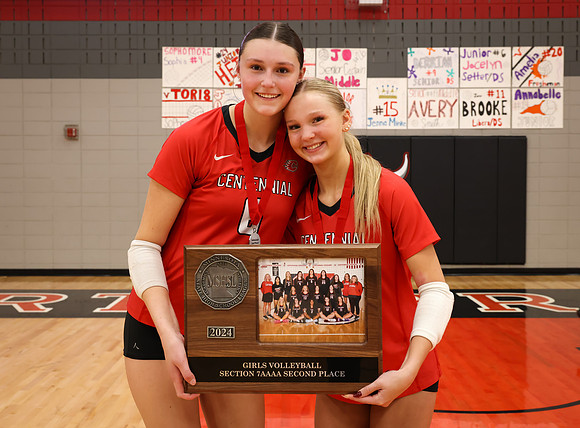 Centennial vs Anoka Girls Varsity Volleyball 431